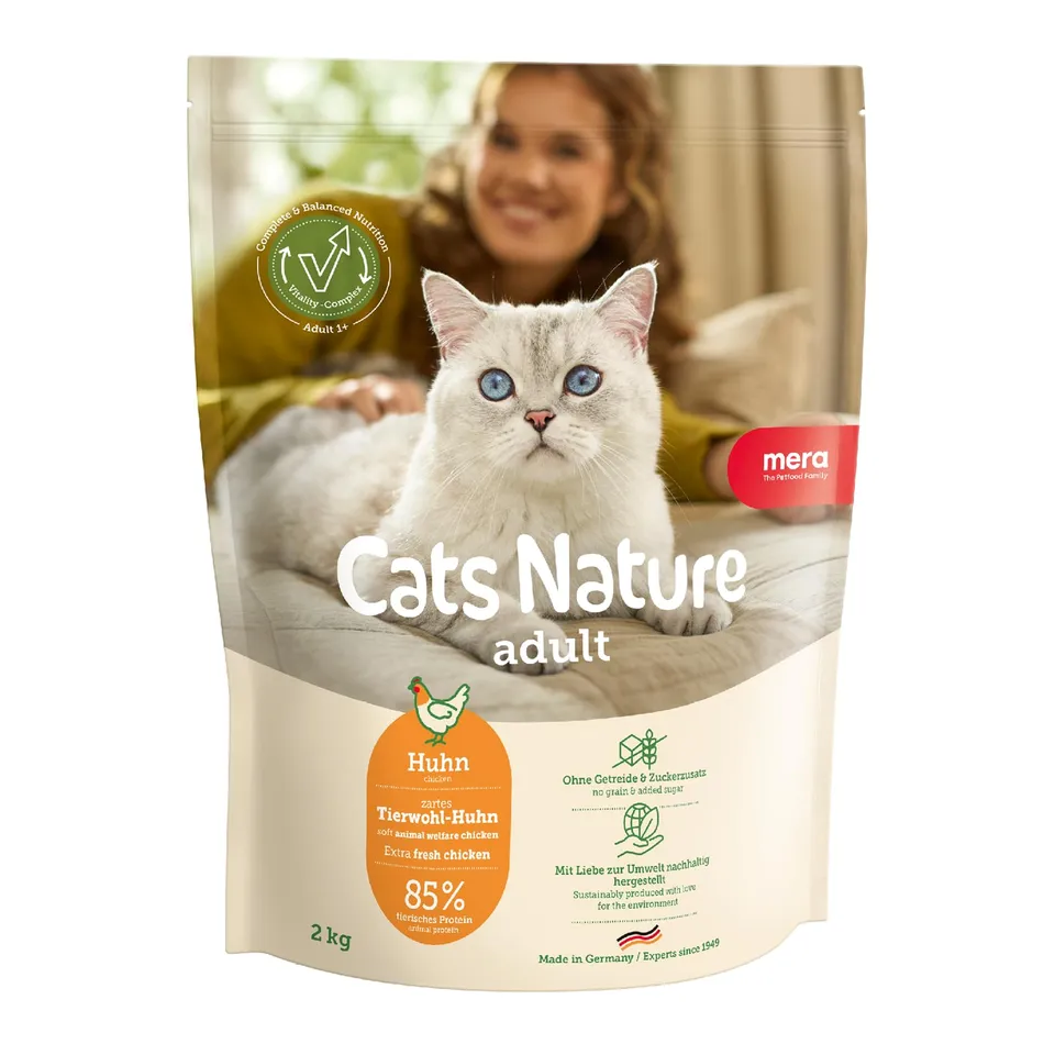 mera-cats-nature-huhn-trockenfutter-f-r-katzen-2-kg image 1
