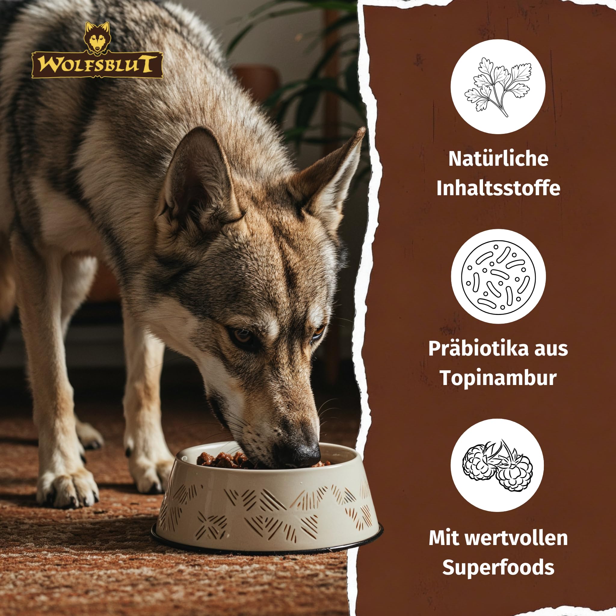wolfsblut-wide-plain-adult-nassfutter-pferd-getreidefrei-6x395g image 2