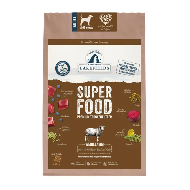 lakefields-superfood-trockenfutter-lamm-61-2-5kg-getreidefrei image 1