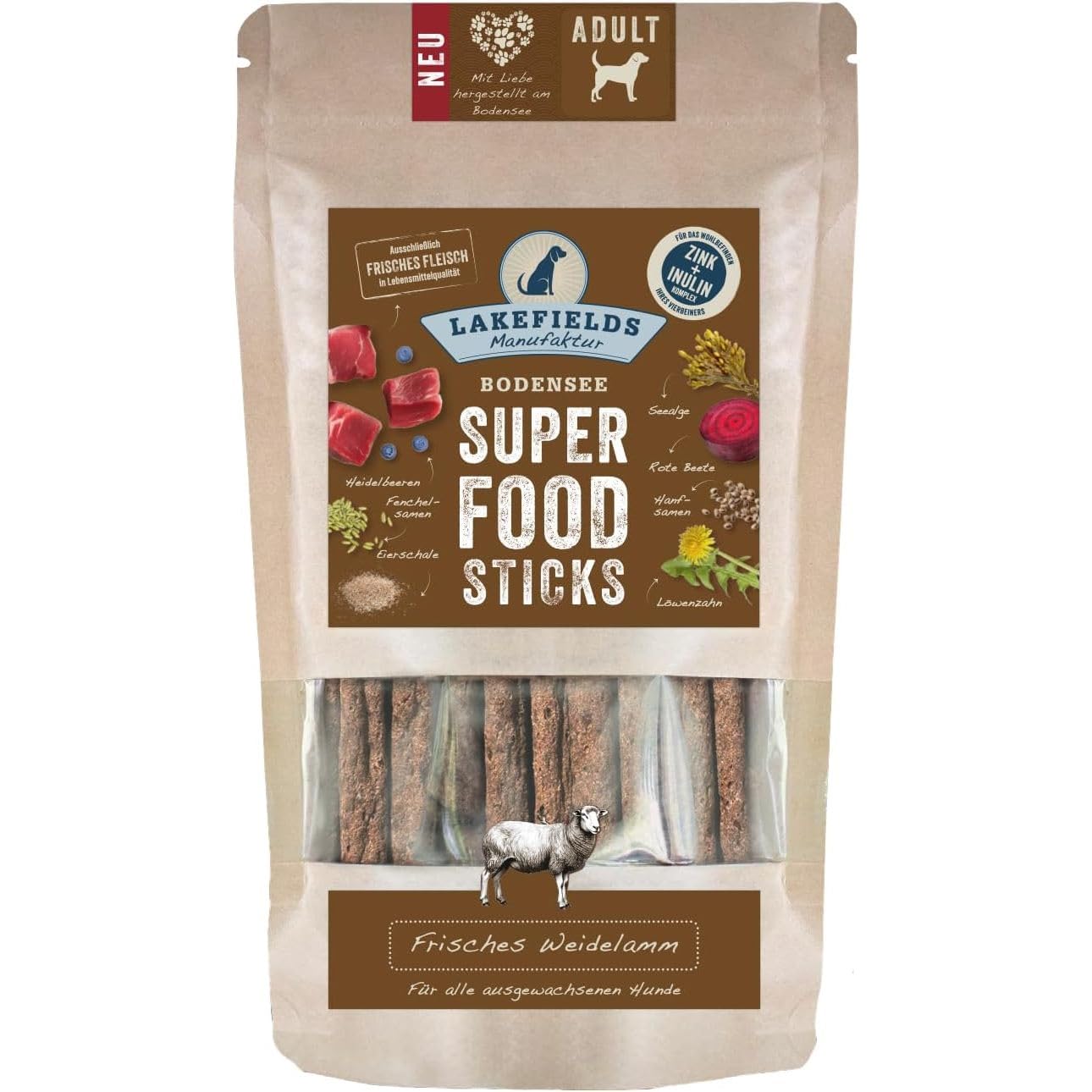 lakefields-superfood-sticks-vom-landhuhn-130g-getreidefrei-mit-superfoods image 7