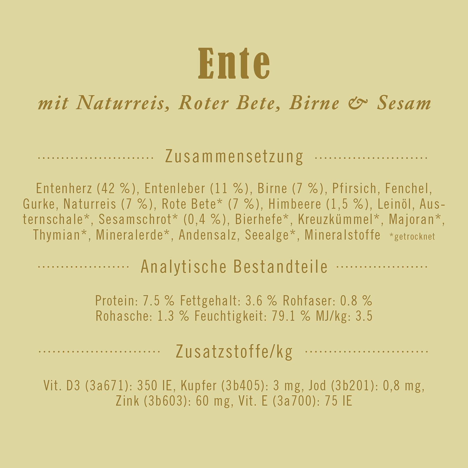 terra-canis-classic-men-ente-mit-naturreis-400g-alleinfuttermittel-f-r-erwachsen image 2