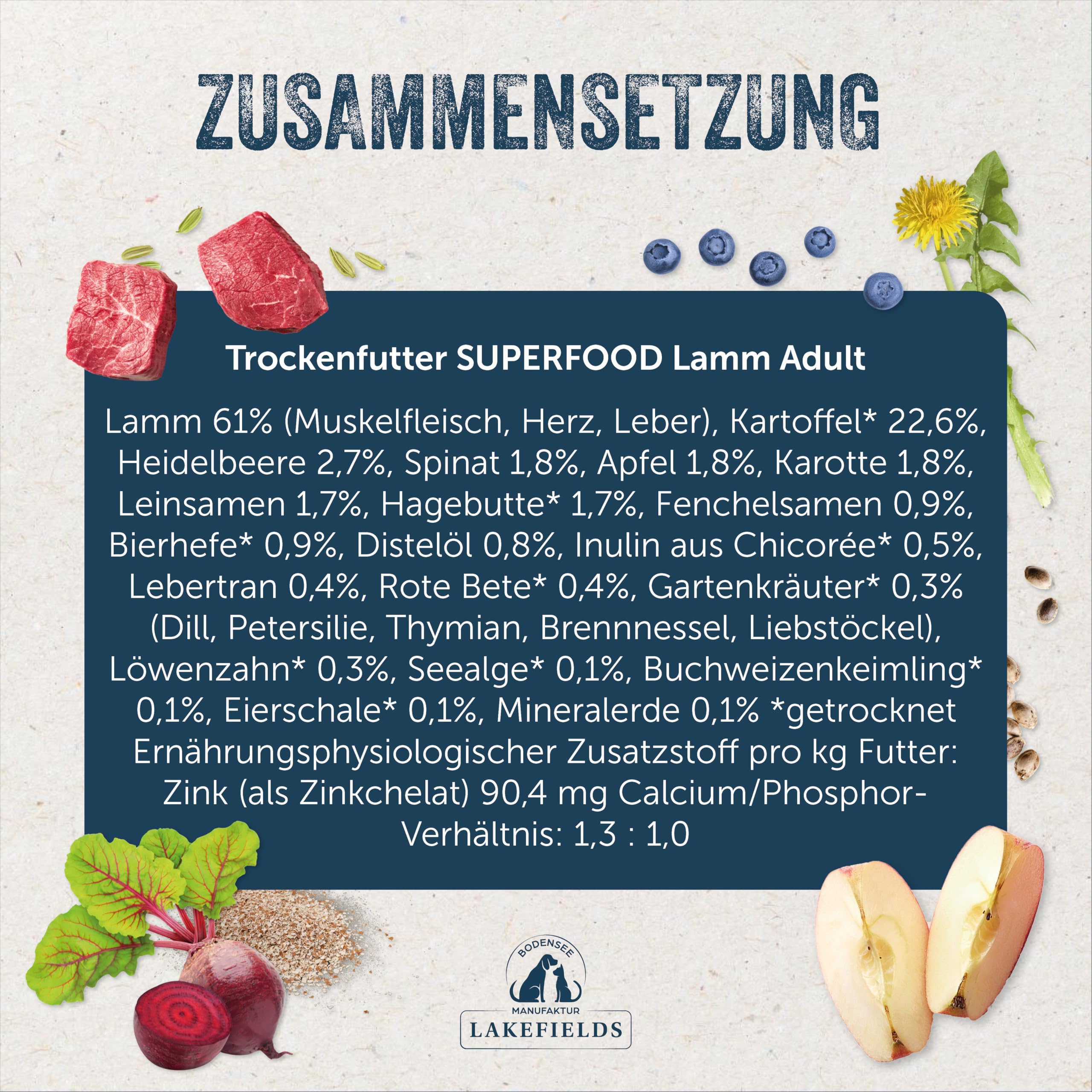 lakefields-superfood-trockenfutter-lamm-61-2-5kg-getreidefrei image 4