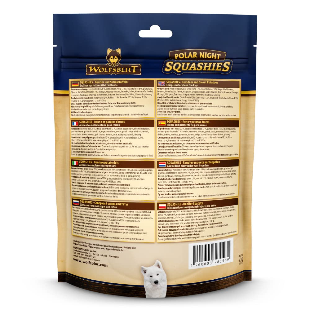 wolfsblut-polar-night-squashies-adult-softe-hundesnacks-mit-rentier-6x300g image 2