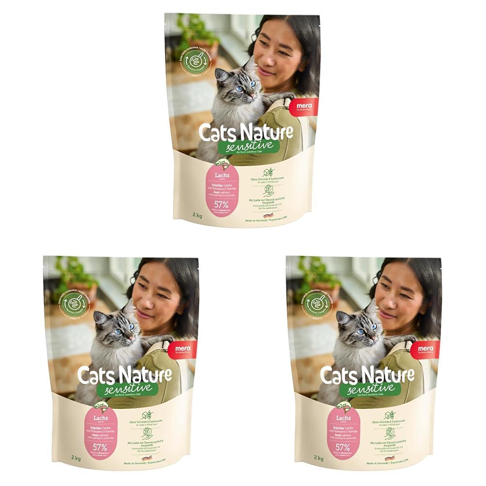 mera-cats-nature-sensitive-lachs-2kg-getreidefreies-trockenfutter-f-r-sensible-k image 8