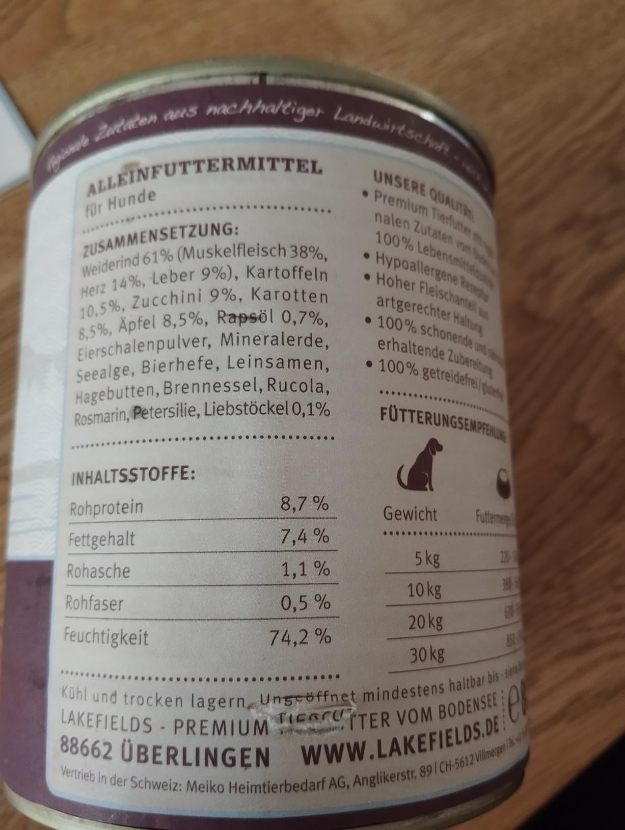 Ratzfatz leer