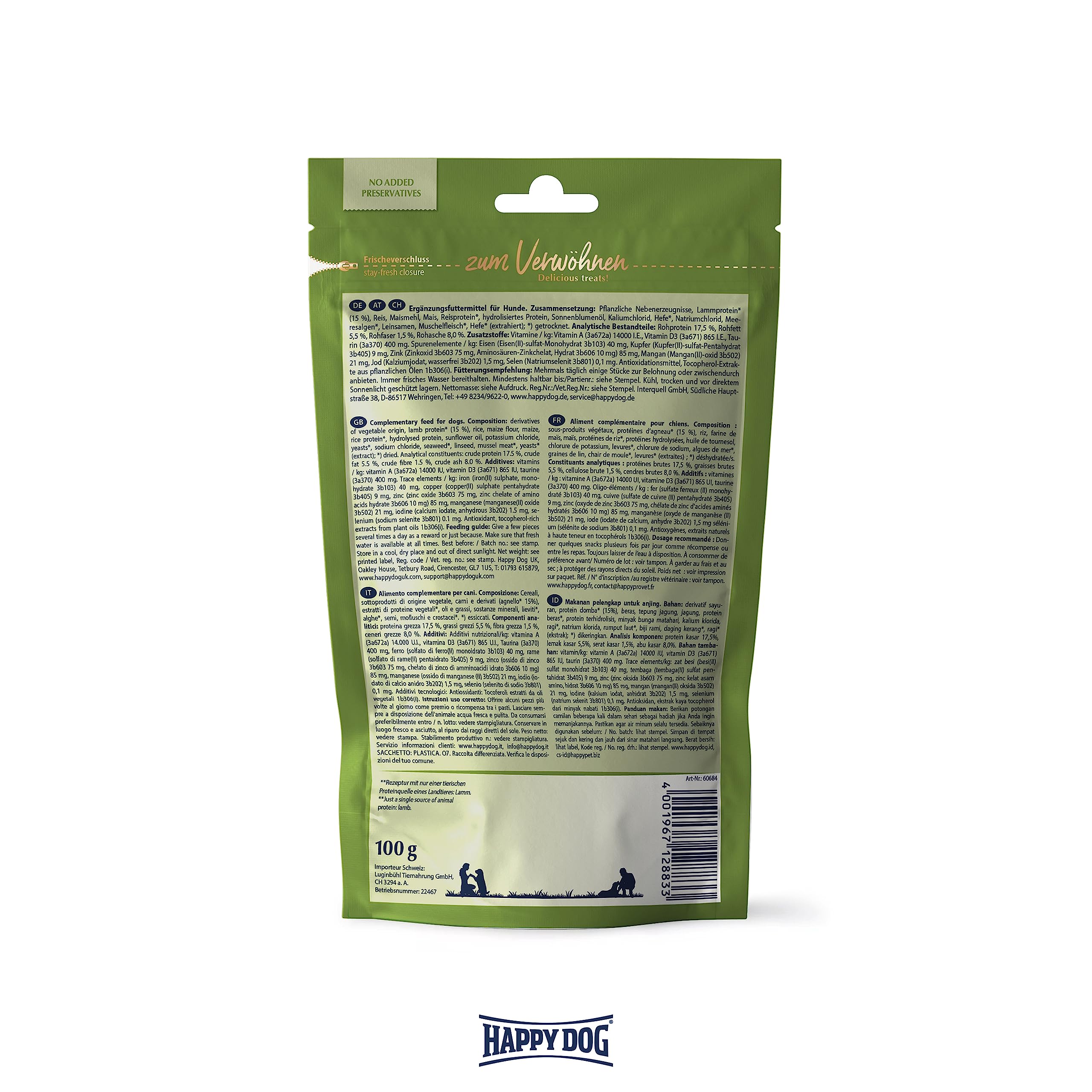 happy-dog-softsnack-neuseeland-hundesoftsnack-lamm-reis-100-g image 4