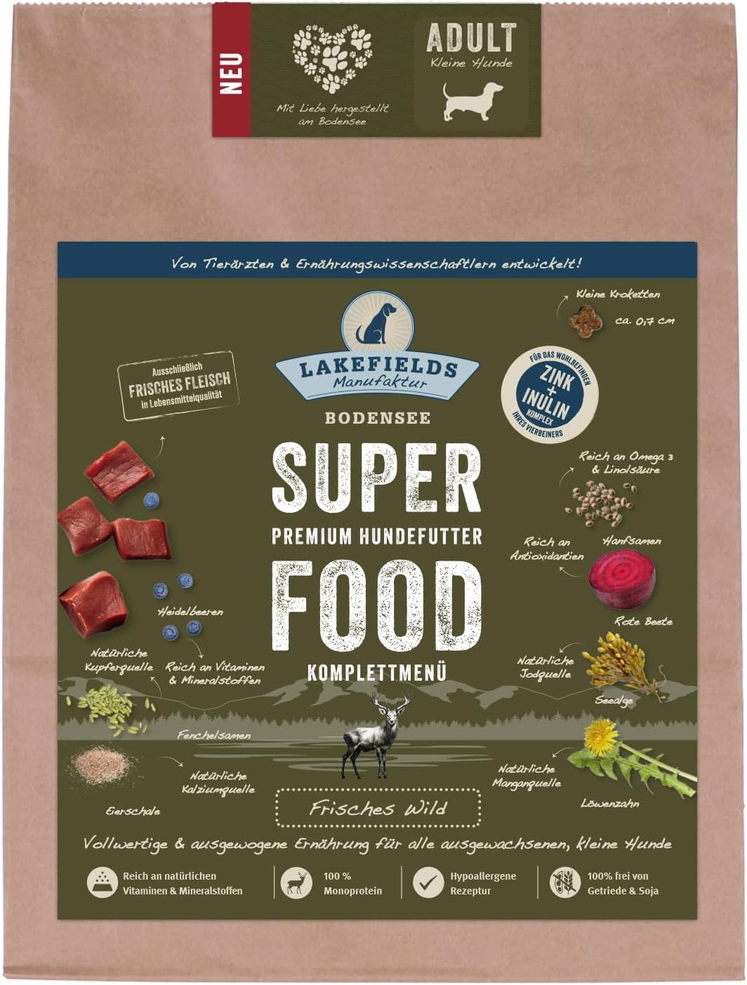 lakefields-superfood-trockenfutter-wild-61-f-r-kleine-hunde-4x1kg image 6