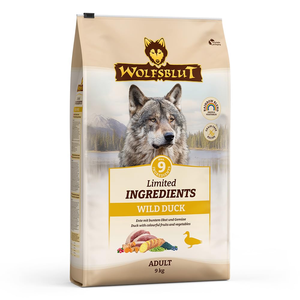 wolfsblut-wild-duck-adult-limited-ingredients-trockenfutter-f-r-hunde-ente-getre image 1