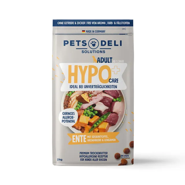 pets-deli-hypocare-sensitiv-trockenfutter-ente-s-kartoffel-2kg image 1