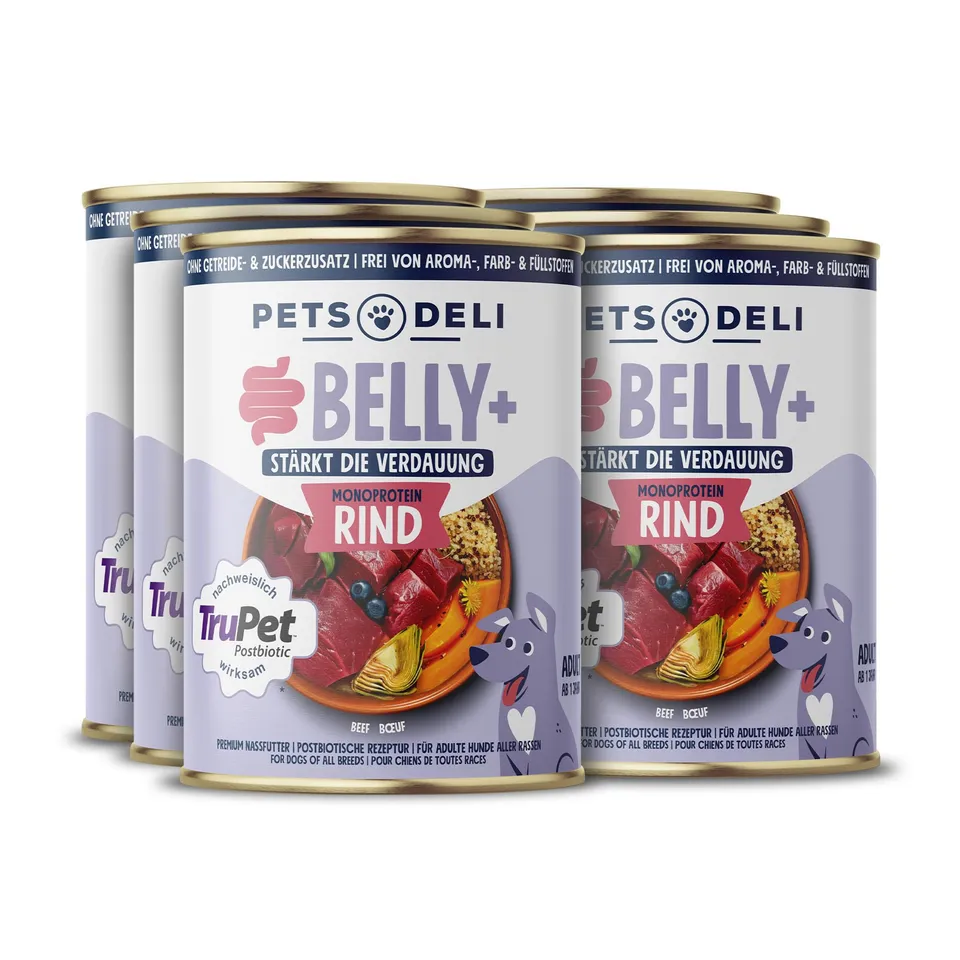 pets-deli-belly-nassfutter-f-r-hunde-mit-rind-6-x-400-g image 1