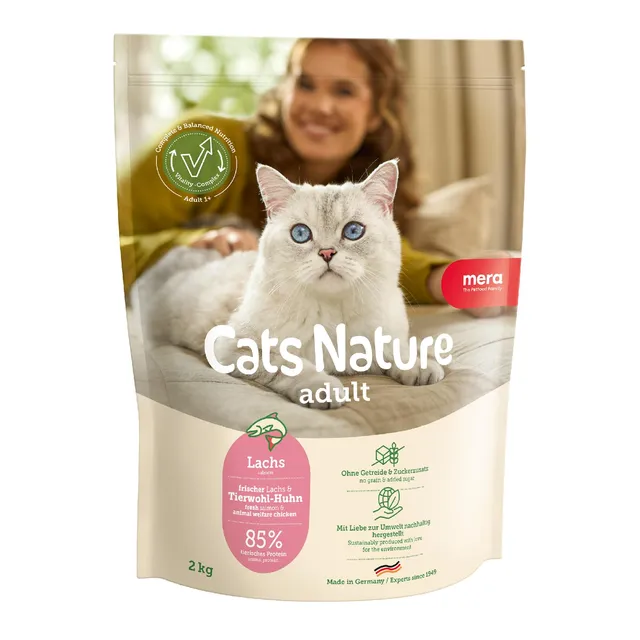 mera-cats-nature-trockenfutter-lachs-400-g image 1