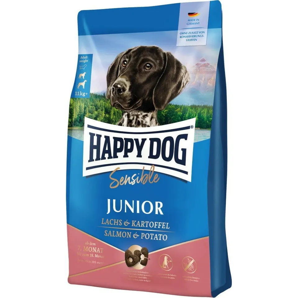 happy-dog-sensible-junior-huhn-lachs-kartoffel-1-kg image 1