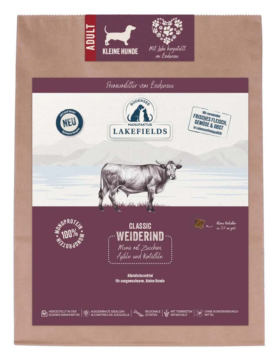 lakefields-classic-trockenfutter-rind-60-1kg-getreidefrei-kleine-hunde image 1