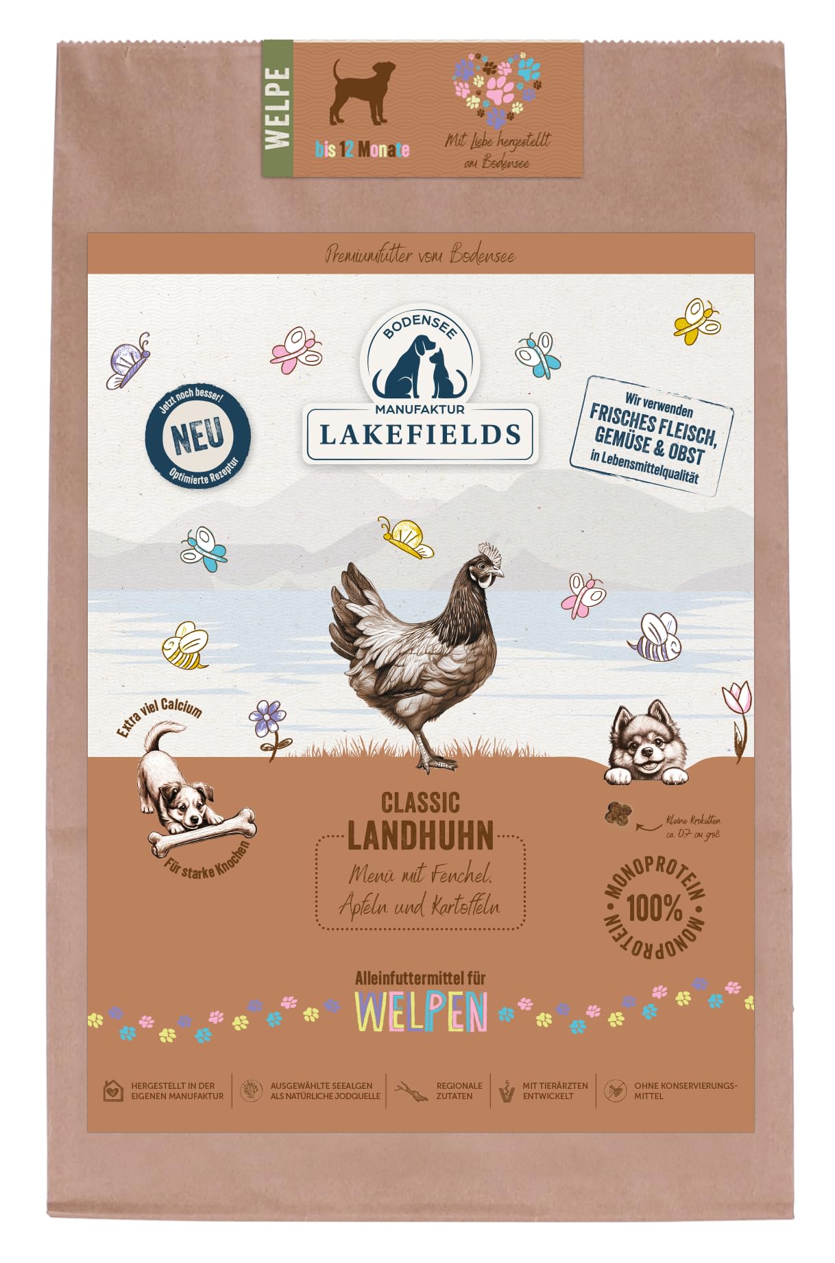 lakefields-classic-welpen-trockenfutter-huhn-60-getreidefrei-4-x-1-kg image 6