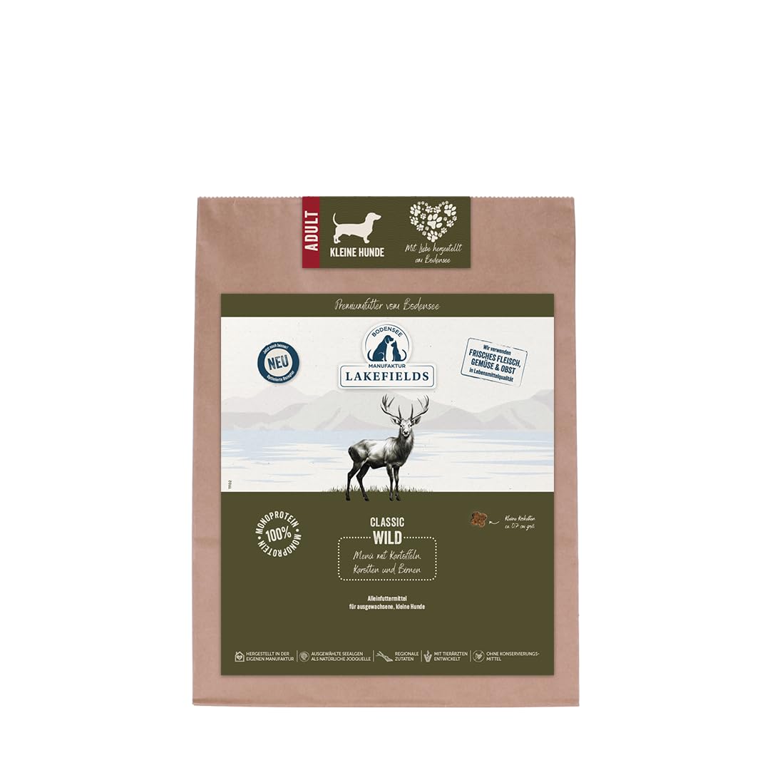 lakefields-classic-wild-trockenfutter-f-r-kleine-hunde-4x1kg-getreidefrei image 1
