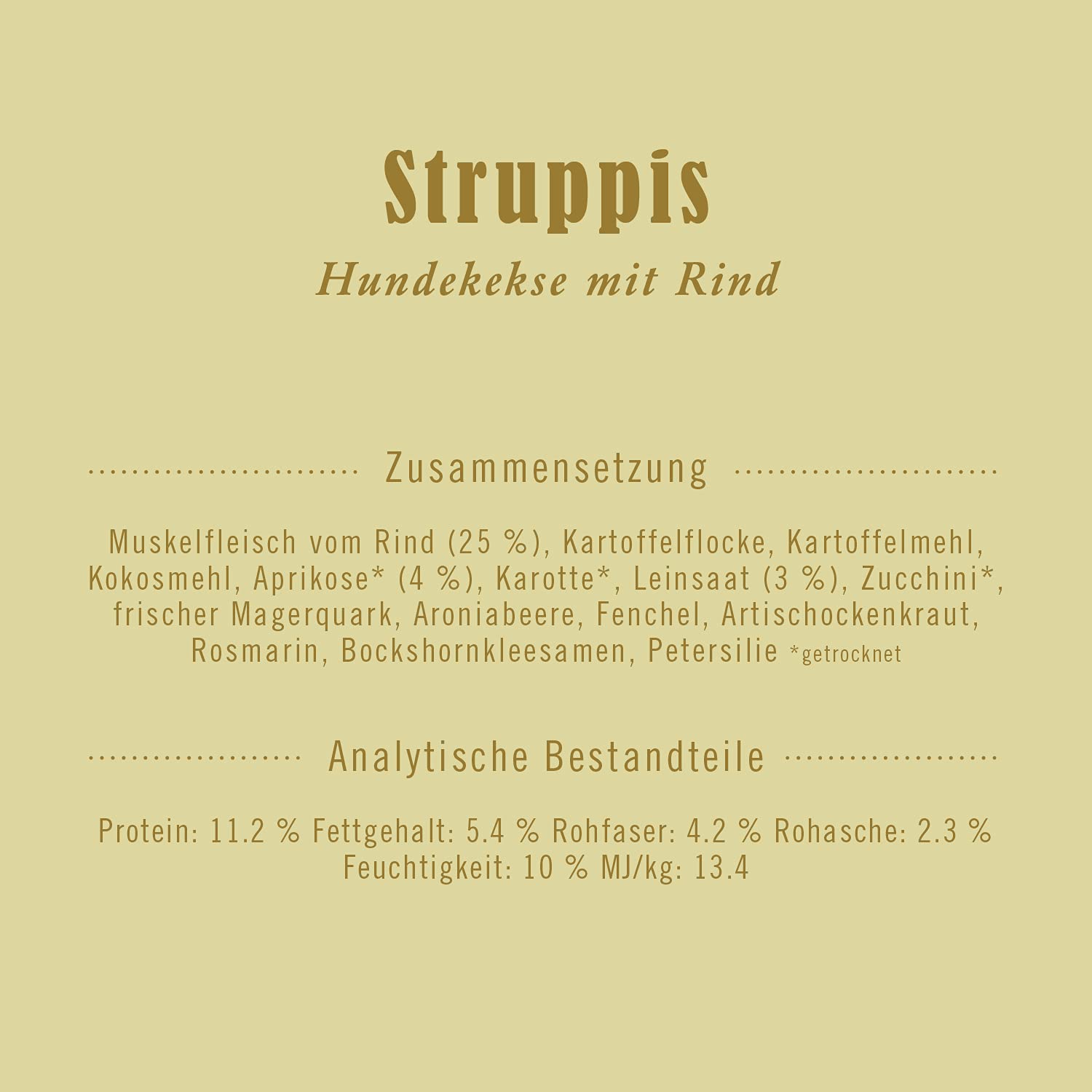 terra-canis-struppis-hundekekse-rind-mit-aprikose-und-leinsamen-375g image 2
