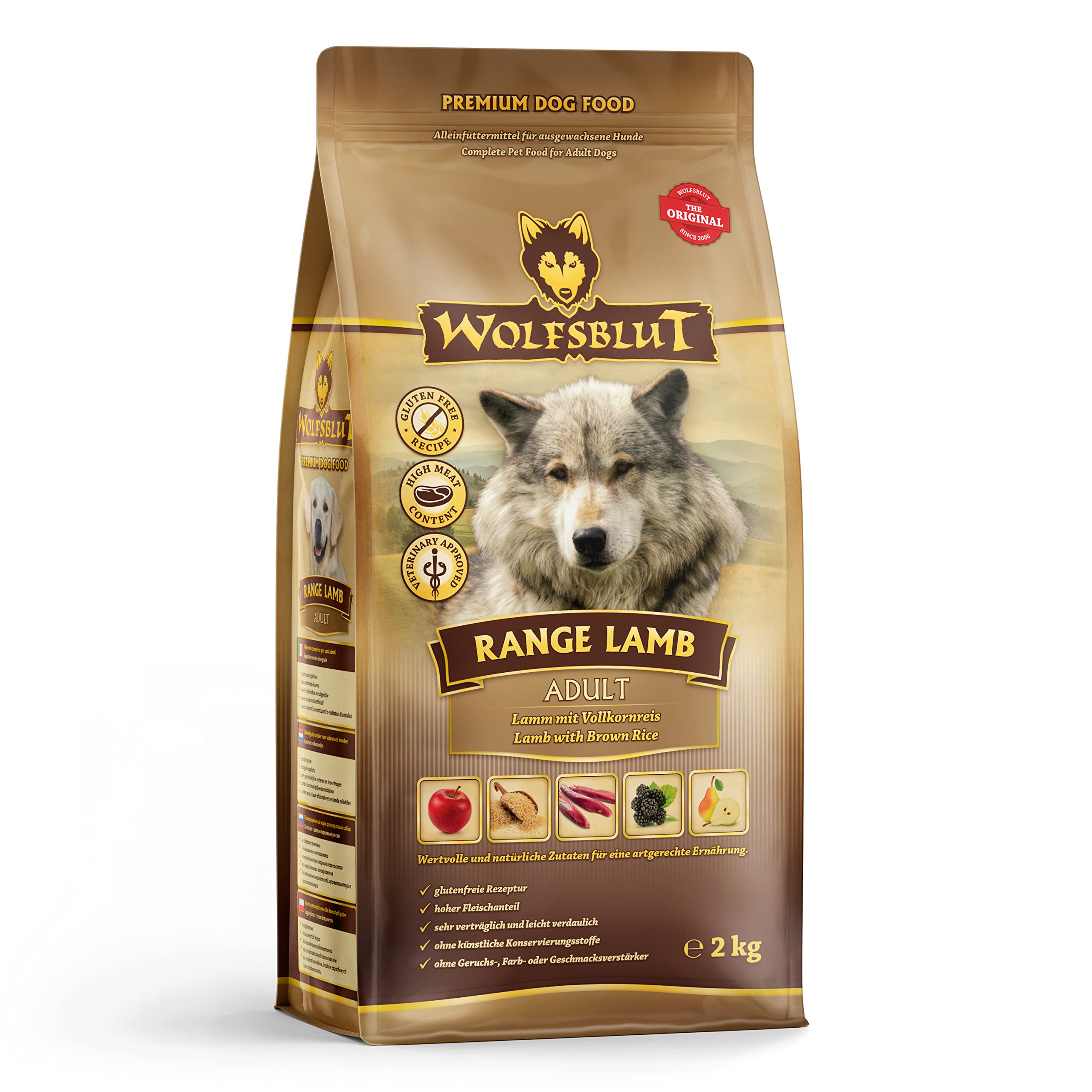 wolfsblut-range-lamb-adult-lamm-trockenfutter-getreidefrei-2-kg image 1