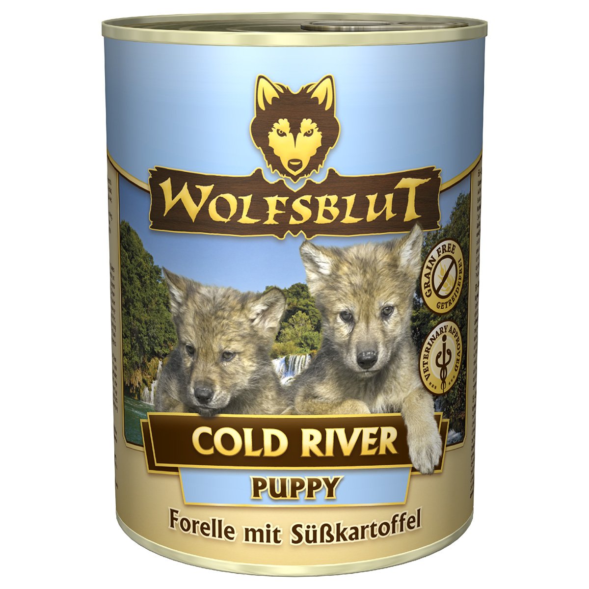 wolfsblut-cold-river-puppy-forelle-nassfutter-welpen-6x395g image 1